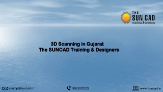 3D Scanning in Gujarat, The SUNCAD Training & Designers