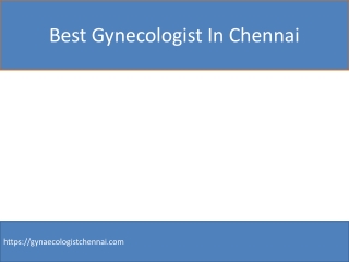 best gynecologist in chennai