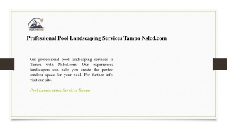 Professional Pool Landscaping Services Tampa Nslcd.com