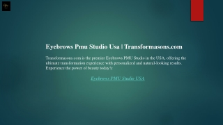 Eyebrows Pmu Studio Usa  Transformasons.com