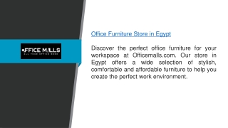 Office Furniture Store In Egypt  Officemalls.com