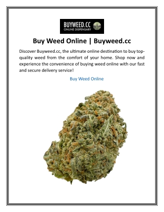 Buy Weed Online  Buyweed.cc