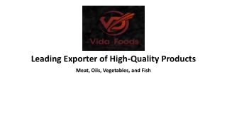 Leading Exporter of High-Quality Products
