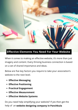 Effective Elements You Need For Your Website