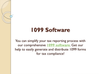 1099 Software