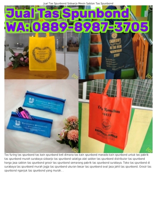 Ö88ᑫ.8ᑫ87.ᣮ7Ö5 (WA) Tas Kain Spunbond Beli Dimana Vendor Tas Spunbond