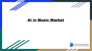 The AI in Music Market is expected to grow at a healthy CAGR