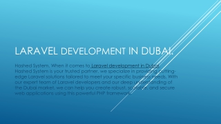 Laravel development in dubai