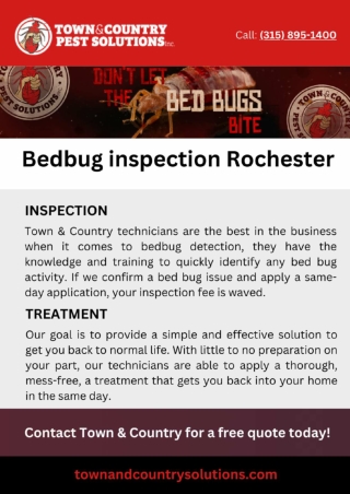 Bed bug rochester - TAC