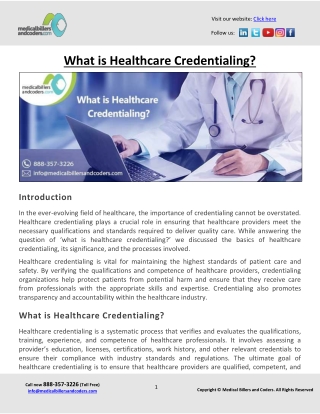 What is Healthcare Credentialing?