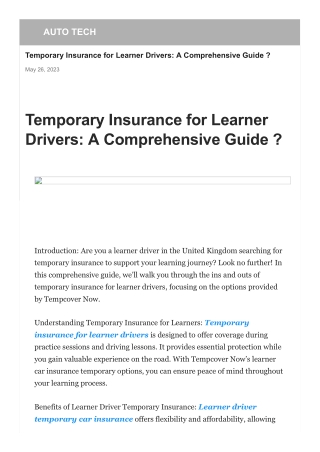 temporary-insurance-for-learner-drivers