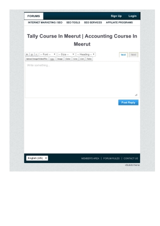 Tally Course In Meerut | Accounting Course In Meerut