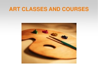 Art Classes And Courses
