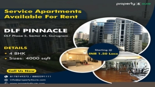Service Apartments in Gurgaon | DLF Pinnacle for Rent