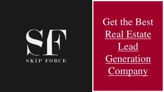 Best Real Estate Lead Generation Company