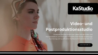 Video- und Postproduktionsstudio in Frankfurt