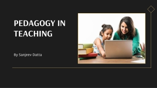 Pedagogy in Teaching