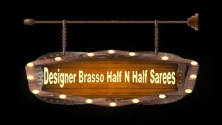 Designer Brasso Half N Half Sarees