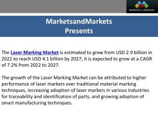 Laser Marking Market Analysis: Insights into the $4.1 Billion Industry by 2027