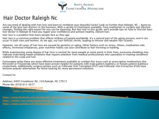 Hair Doctor Raleigh Nc