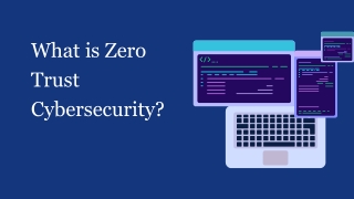 What is Zero Trust Cybersecurity?