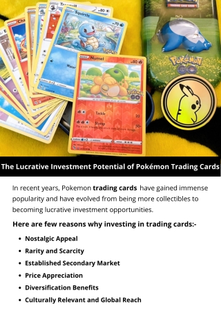 The Lucrative Investment Potential of Pokémon Trading Cards