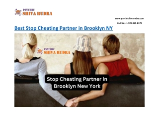 Best Stop Cheating Partner in Brooklyn NY