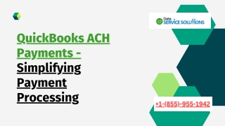 QuickBooks ACH Payments - Simplifying Payment Processing