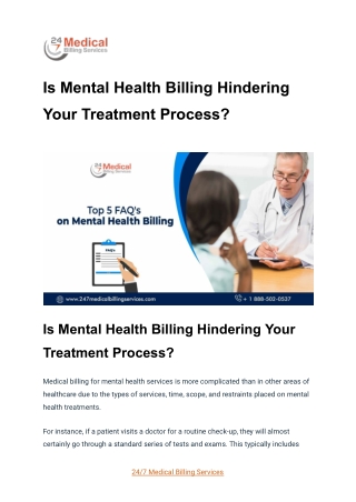 Is Mental Health Billing Hindering your Treatment Process_