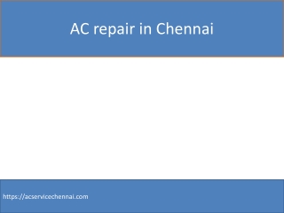 AC repair in Chennai