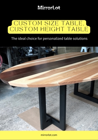 Custom size table - The ideal choice for personalized table solutions