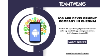 IOS App Development Company In Chennai