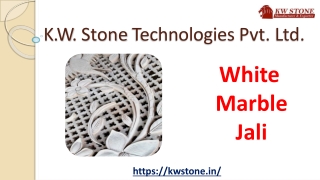 White Marble Jali - KW Stone