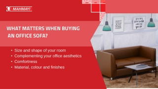 Buy Premium Quality Office Sofa Online