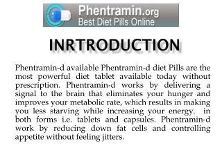 A Comparison of Phentramin-D Tablets and Adipex Diet Pills