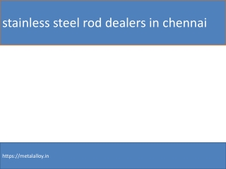 stainless steel rod dealers in chennai