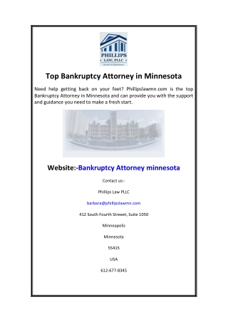 Top Bankruptcy Attorney in Minnesota