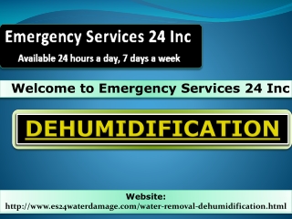 Dehumidification