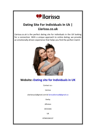 Dating Site For Individuals In Uk  Llarissa.co.uk