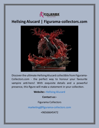 Hellsing Alucard  Figurama-collectors