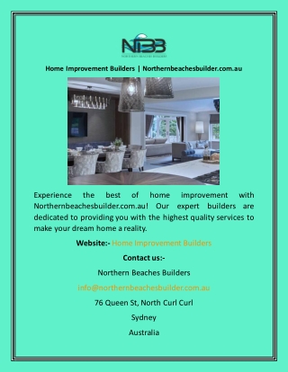 Home Improvement Builders  Northernbeachesbuilder.com