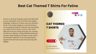 Best Cat Themed T Shirts For Feline