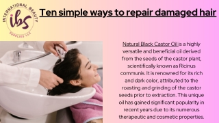 Natural Black Castor Oil | IBS LLC Supplies