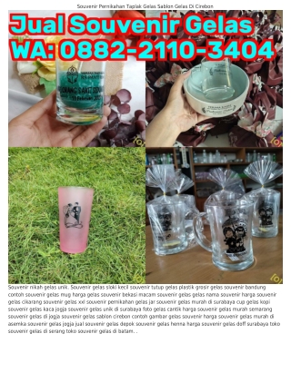 Ö88ᒿ–ᒿllÖ–З4Ö4 (WA) Souvenir Gelas Jar Sablon Souvenir Gelas Sloki Gendut