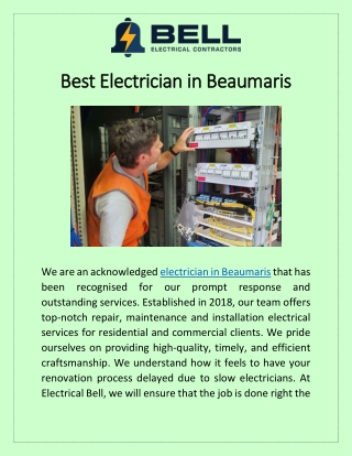 Best Electrician in Beaumaris 1