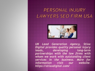 Personal Injury Lawyers SEO Firm USA