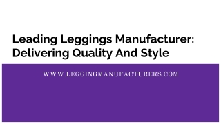 Custom Leggings Manufacturer: Creating Your Perfect Fit With Bespoke Designs