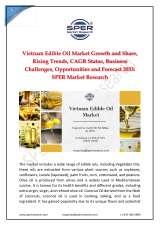 Vietnam Edible Oil Market