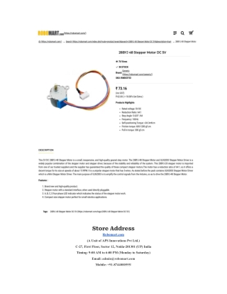 28BYJ 48 Stepper Motor DC 5V