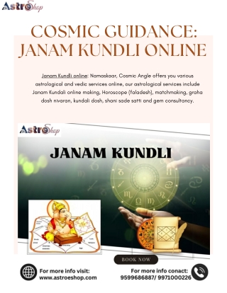 Cosmic Guidance Janam Kundli Online